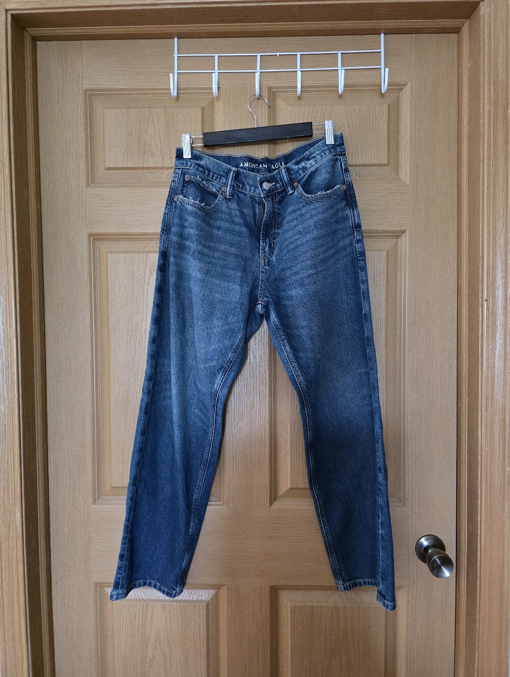 American Eagle Outfitters Women's Boyfriend Jeans - Dark Blue Wash